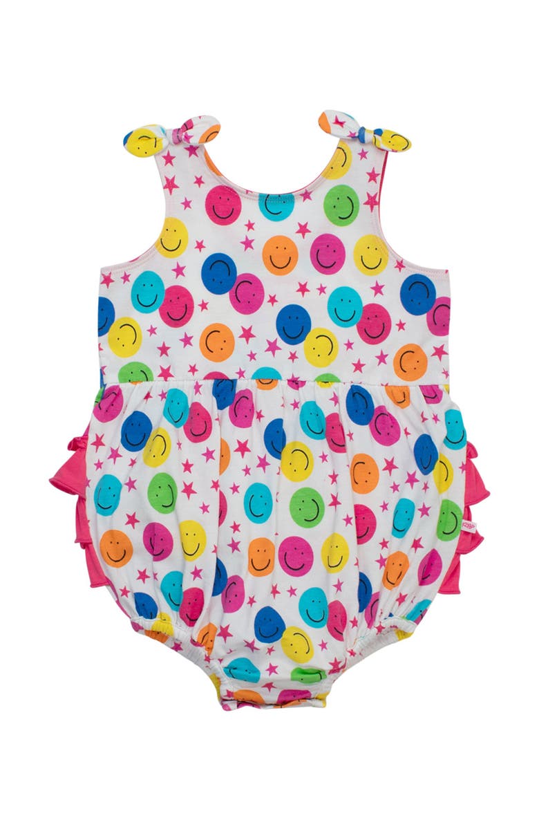 RuffleButts Baby/Toddler Knit Tie Shoulder Bubble Romper, Main, color,