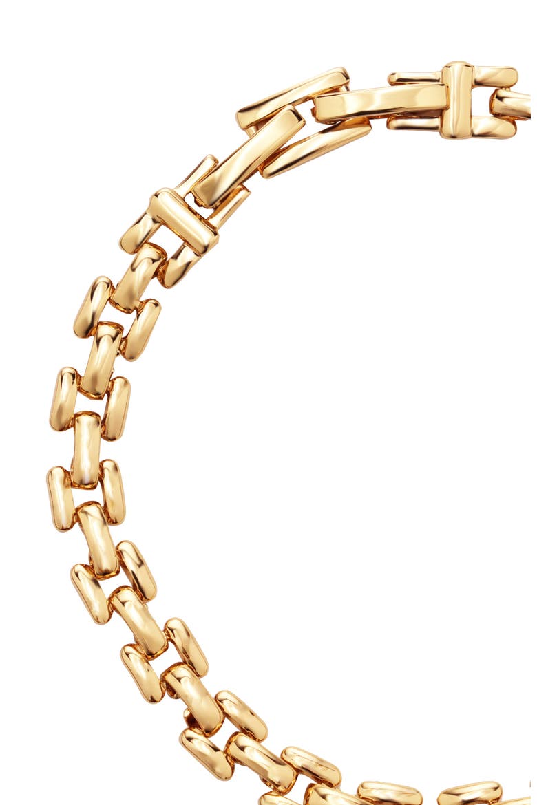 Rome Chain Bracelet, Alternate, color, Gold