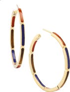 Jan Leslie Inside Out Hoop Earring Set In Sterling With 18K Gold Overlay