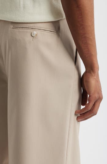 Pleated Bermuda Shorts