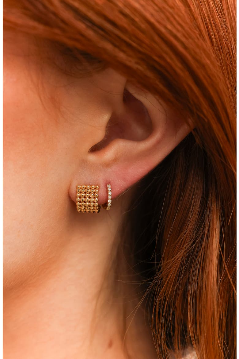 Poppy Rae Pebble Hoop Earrings, Alternate, color, YELLOW GOLD
