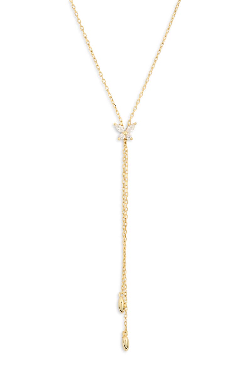 ARGENTO VIVO Butterfly Lariat Necklace, Main, color, 