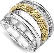 LAGOS Caviar Lux Pavé Diamond Ring