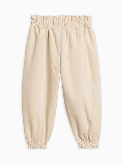 Kendi Awen Corduroy Ruffle Pant In Neutral