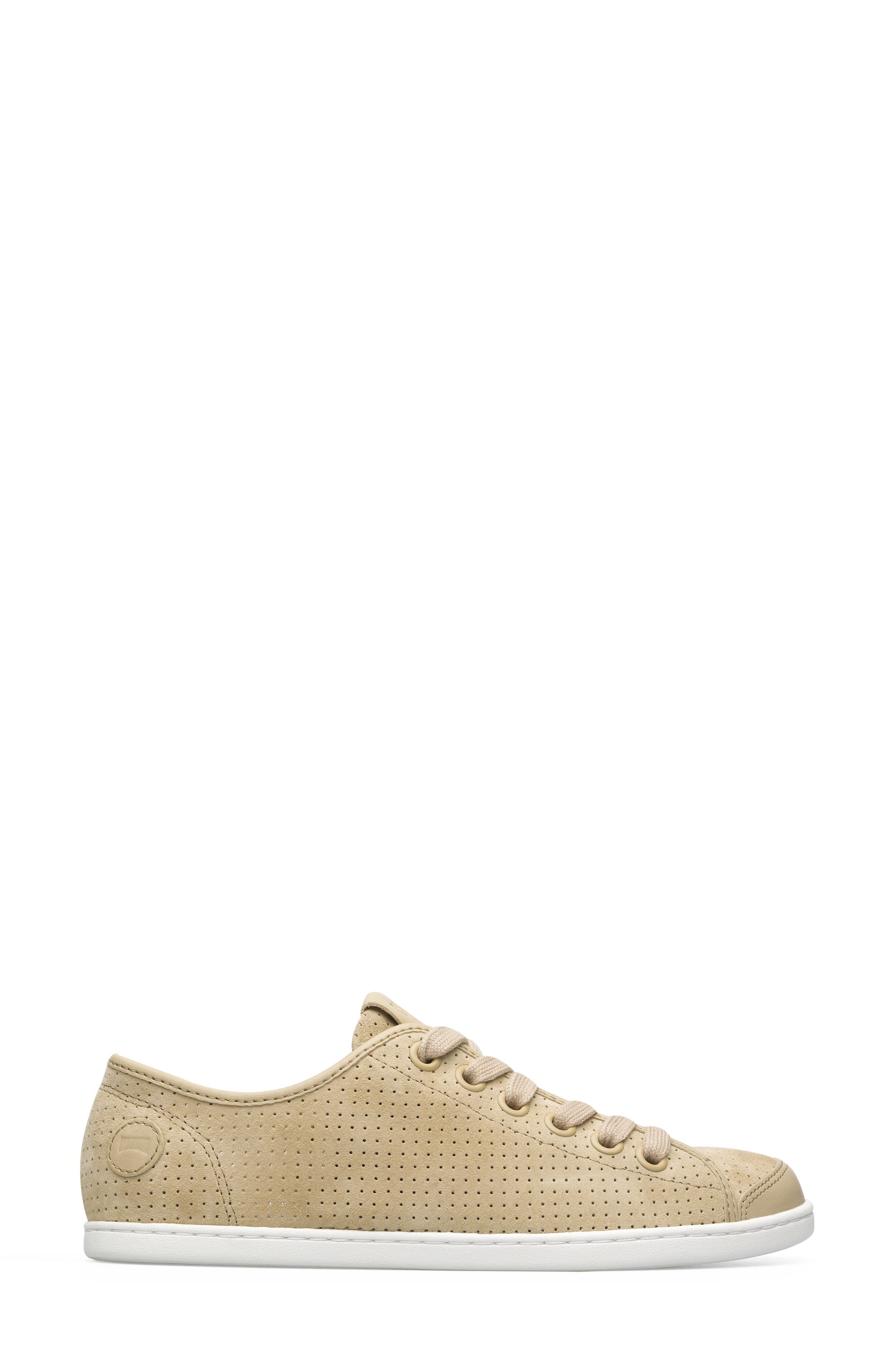 Uno Perforated Sneaker, Alternate, color, MEDIUM BEIGE