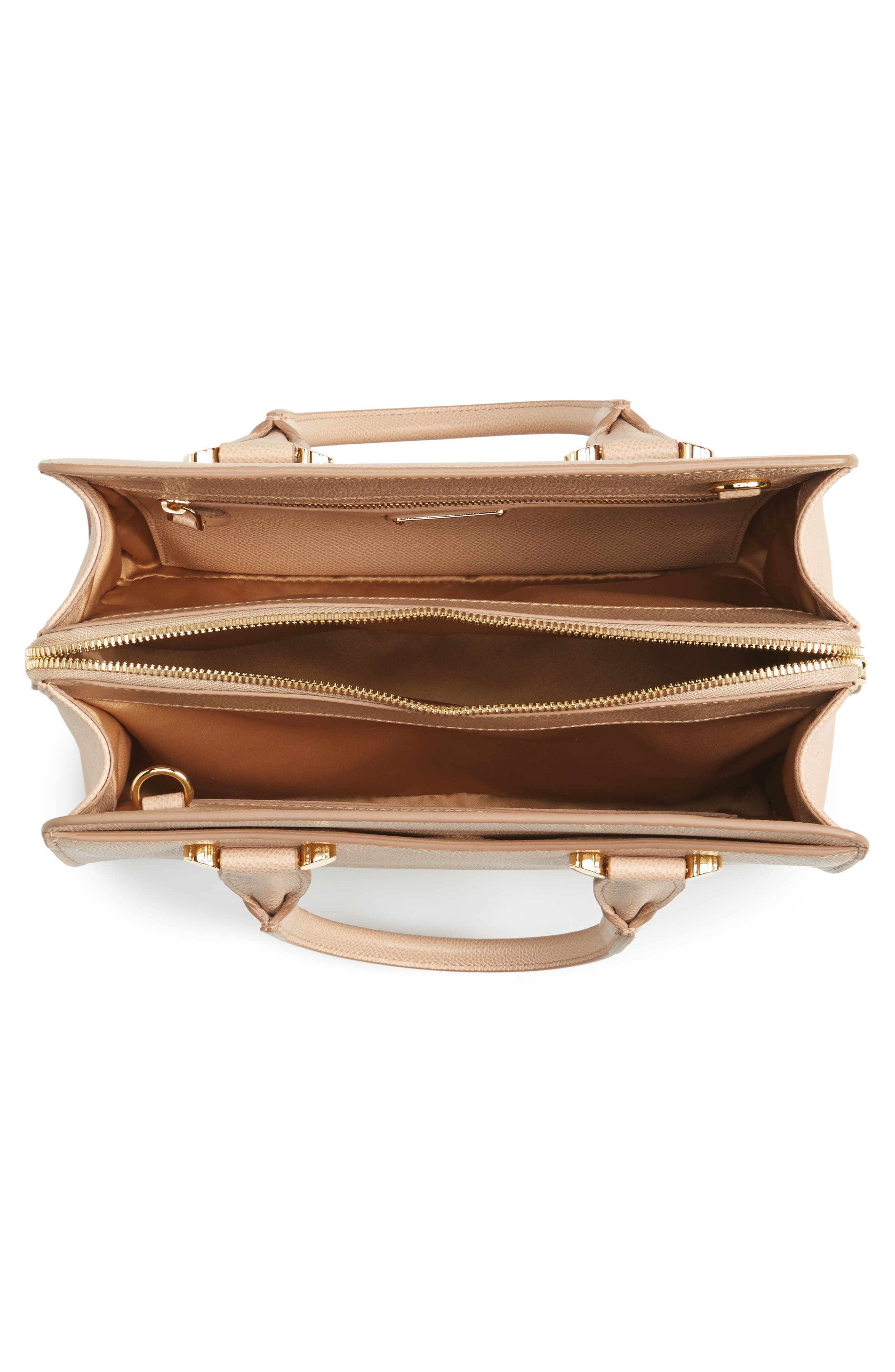 FERRAGAMO Salvatore Ferragamo Small Today Leather Satchel, Alternate, color, 