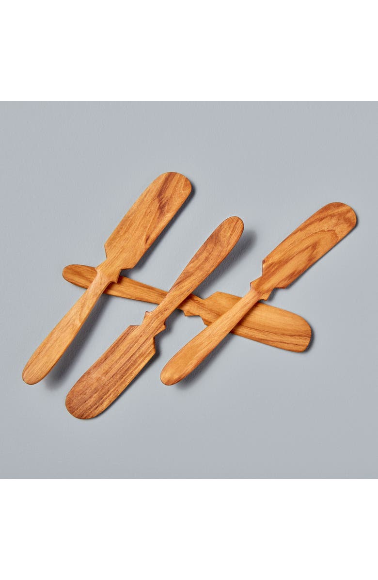 Be Home Teak Butter Knives - Set of 4, Alternate, color, Teak