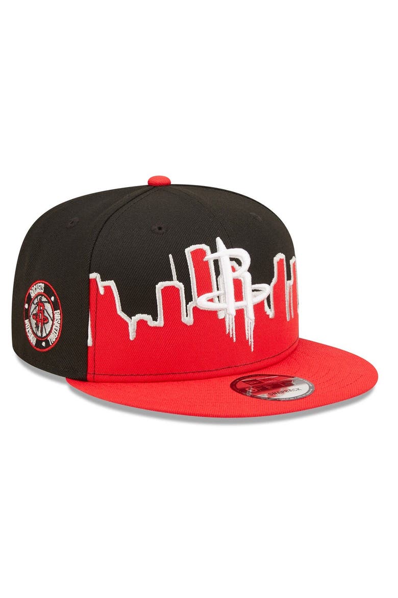 Men's New Era Red/Black Houston Rockets 2022 Tip-Off 9FIFTY Snapback Hat, Main, color, Red