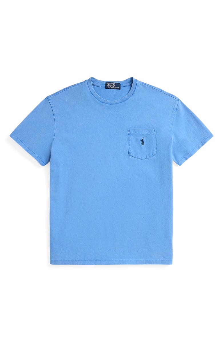 Polo Ralph Lauren Cotton & Linen Pocket T-Shirt, Alternate, color, 
