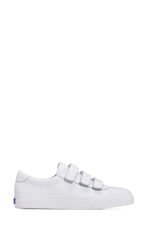 Keds Jump Kick Sneaker In White Leathe