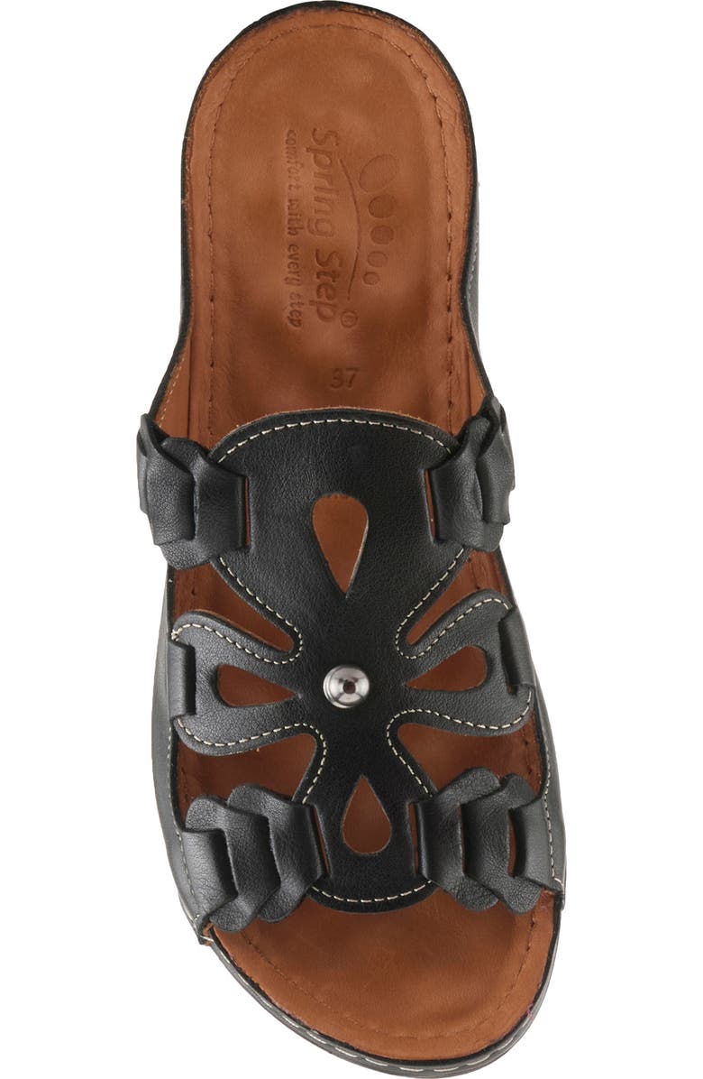 Spring Step Mezera Sandal, Alternate, color, Black