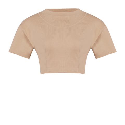 Pure Cotton Free Heaven Crop Tshirt