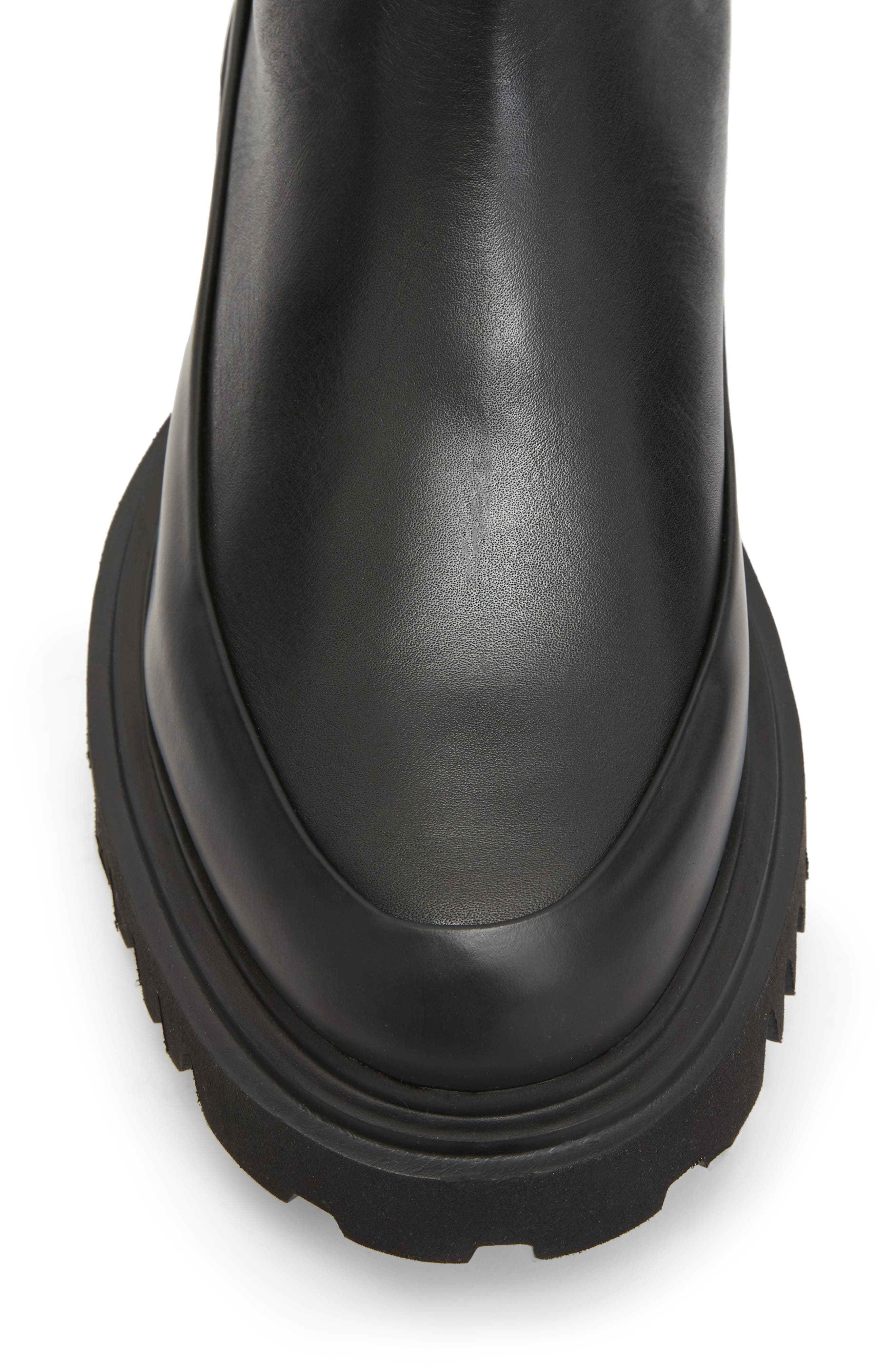 AllSaints Harlee Lug Sole Chelsea Boot, Alternate, color, Black