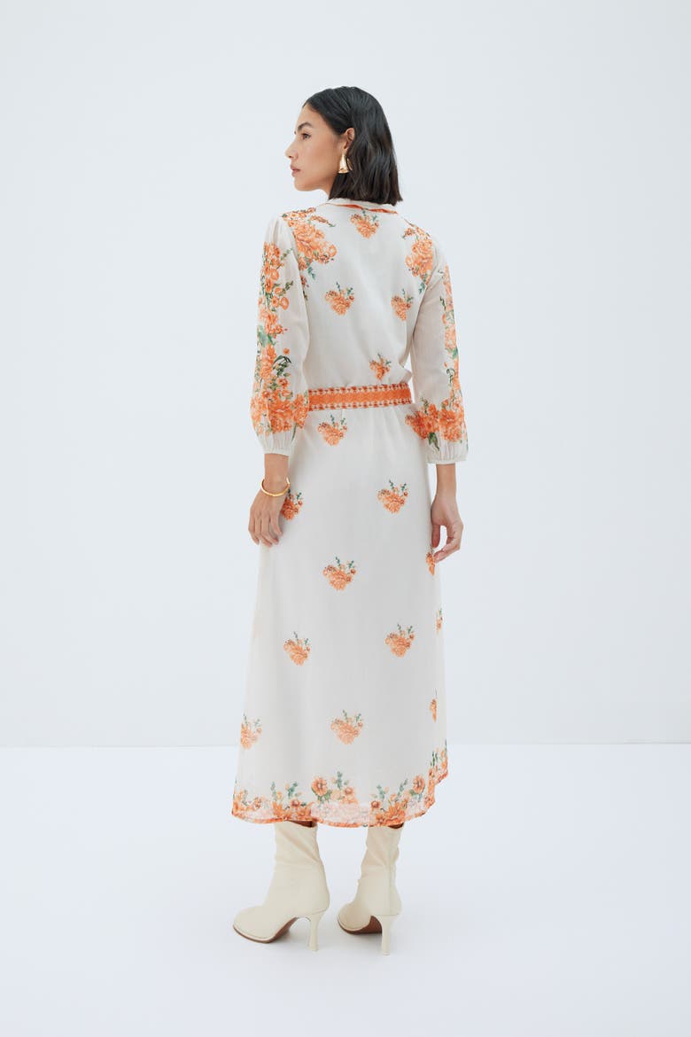 Orange Rose Dress, Alternate, color, Orange