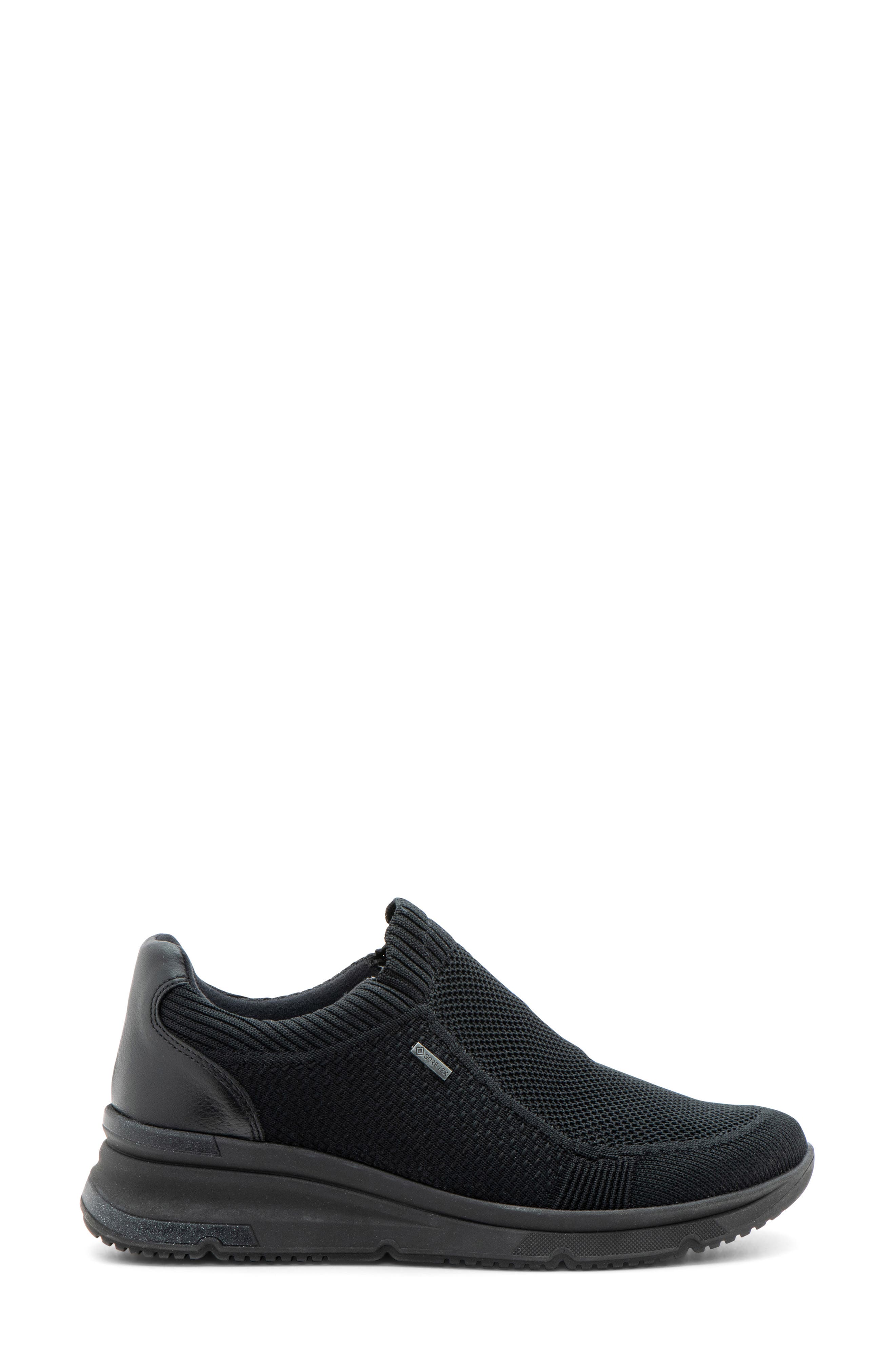 ara Nassau Waterproof Slip-On Sneaker, Alternate, color, Black