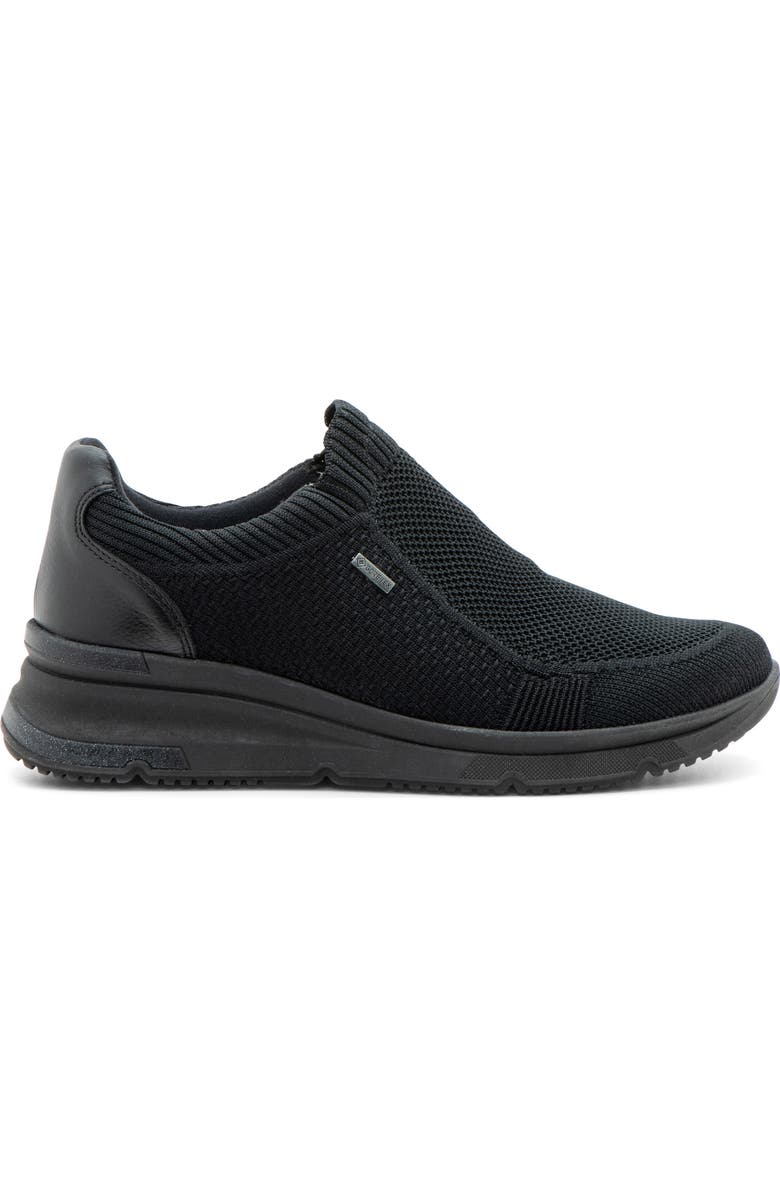 ara Nassau Waterproof Slip-On Sneaker, Alternate, color, Black