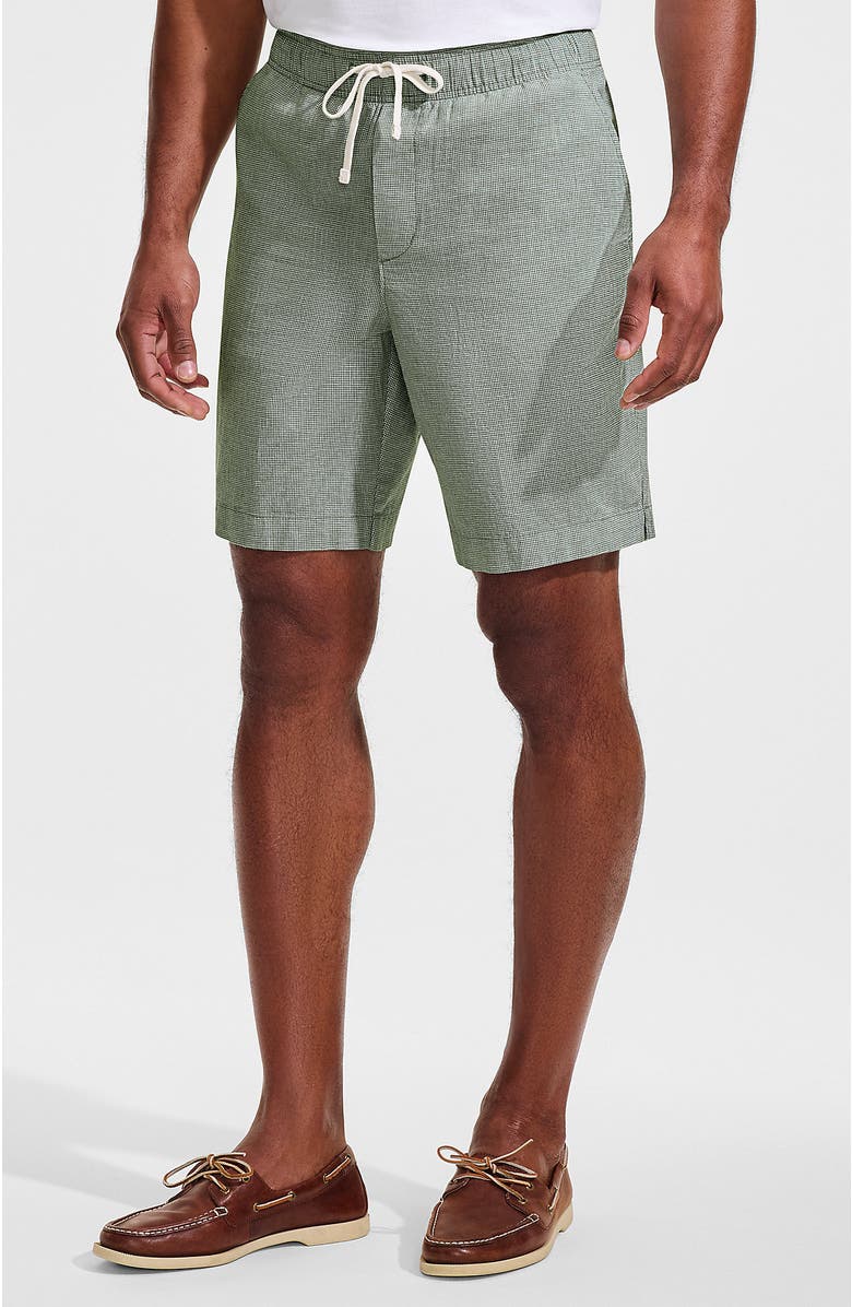 Lands' End 9" Pull On Deck Shorts, Main, color, Pale Eucalyptus