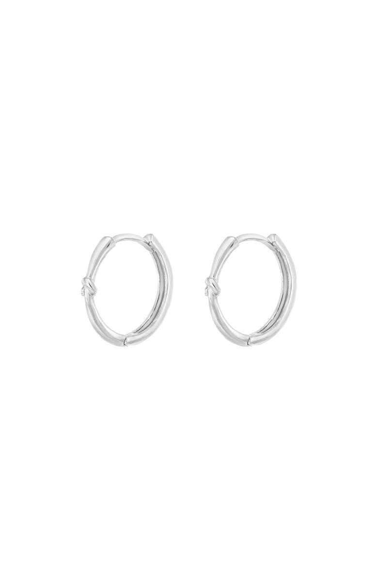 Bearfruit Jewelry Sterling Silver 18k Gold Plated Hannah Hoops Holiday Gift Idea, Main, color, Silver