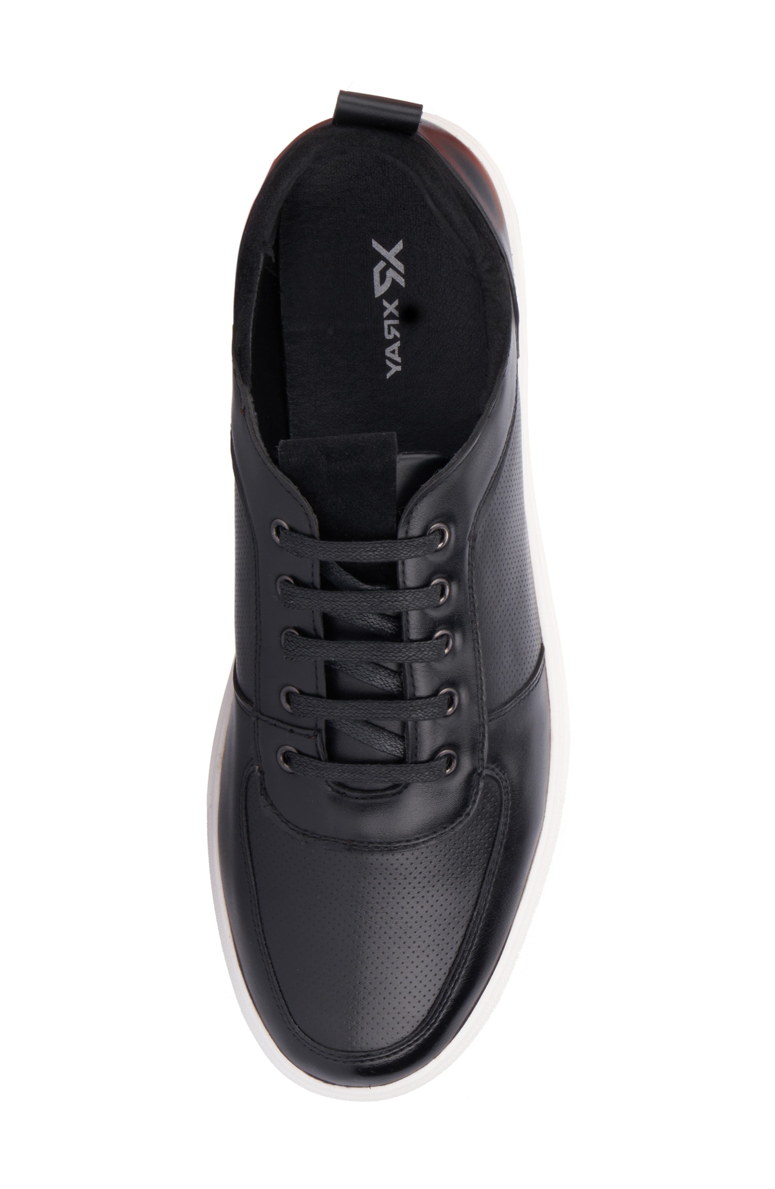 XRAY Andra Faux Leather Sneaker, Alternate, color, Black