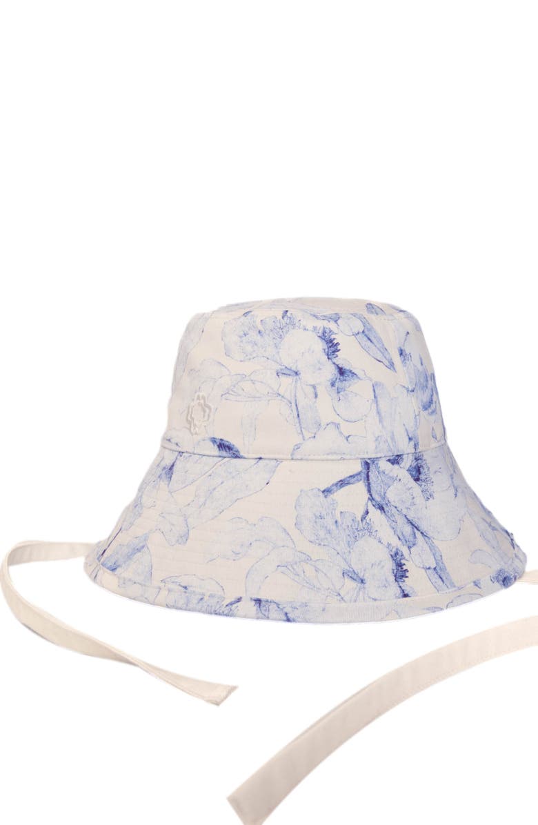 maje Watercolour themed long bucket hat, Alternate, color,