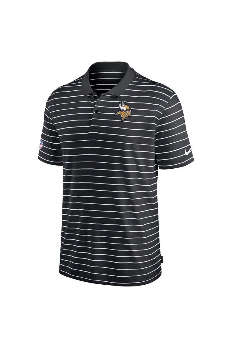 Men's Nike Black Minnesota Vikings 2022 Sideline Lock Up Victory Performance Polo, Alternate, color, Black