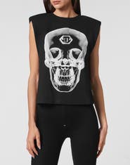 PHILIPP PLEIN T-Shirt Round Neck Skull Women