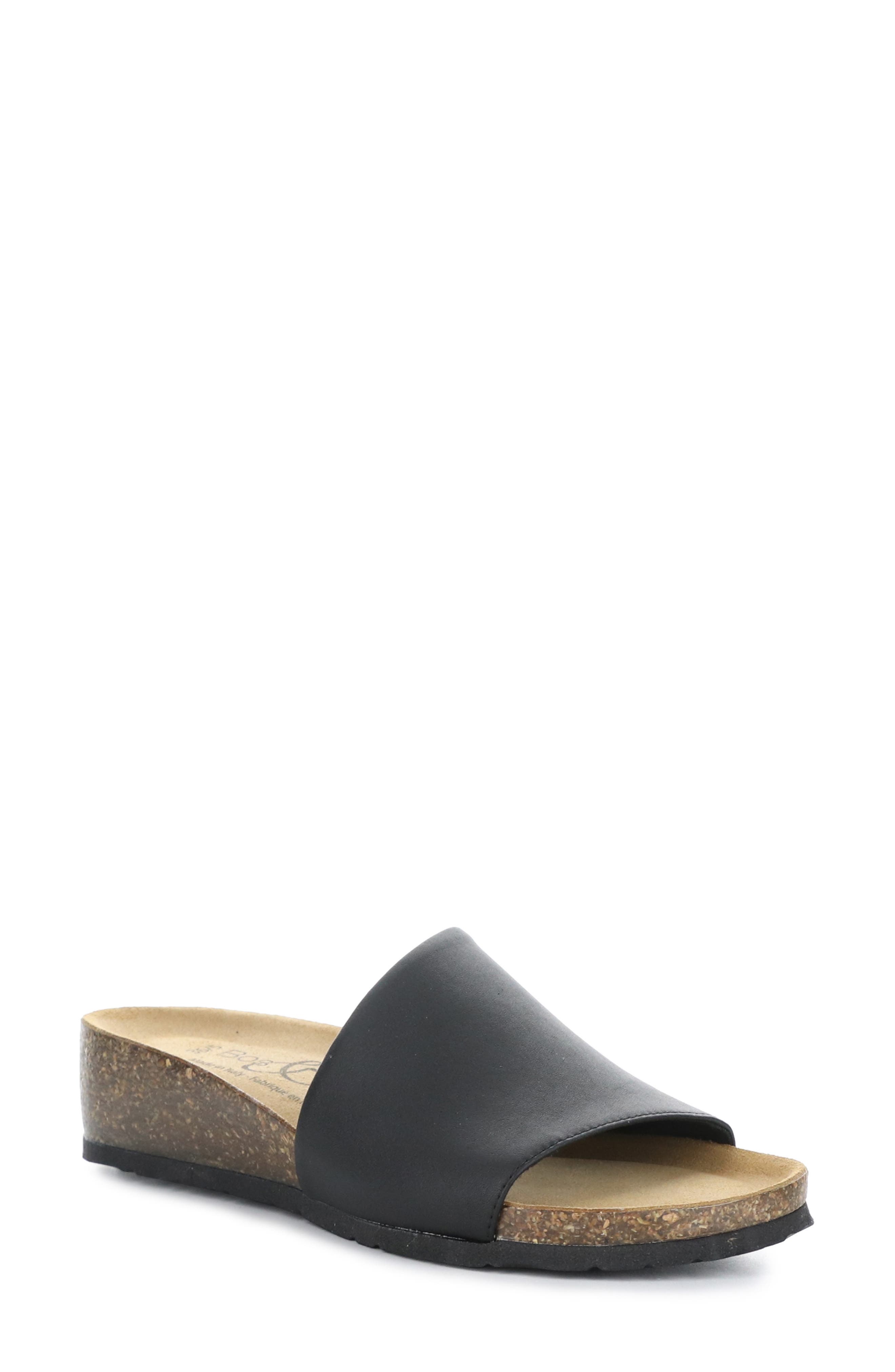 Bos. & Co. Lux Slide Sandal, Main, color, Black