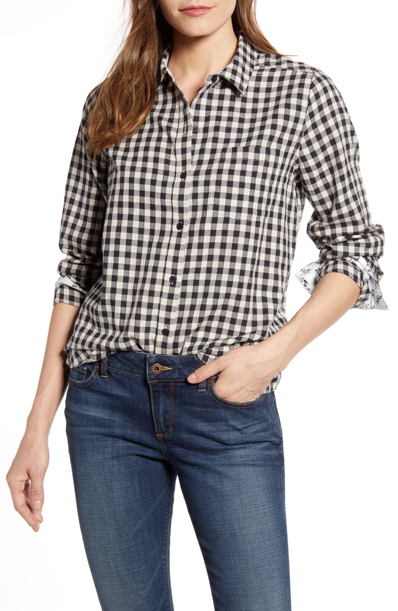 Lucky Brand Check One-Pocket Shirt, Main, color, 