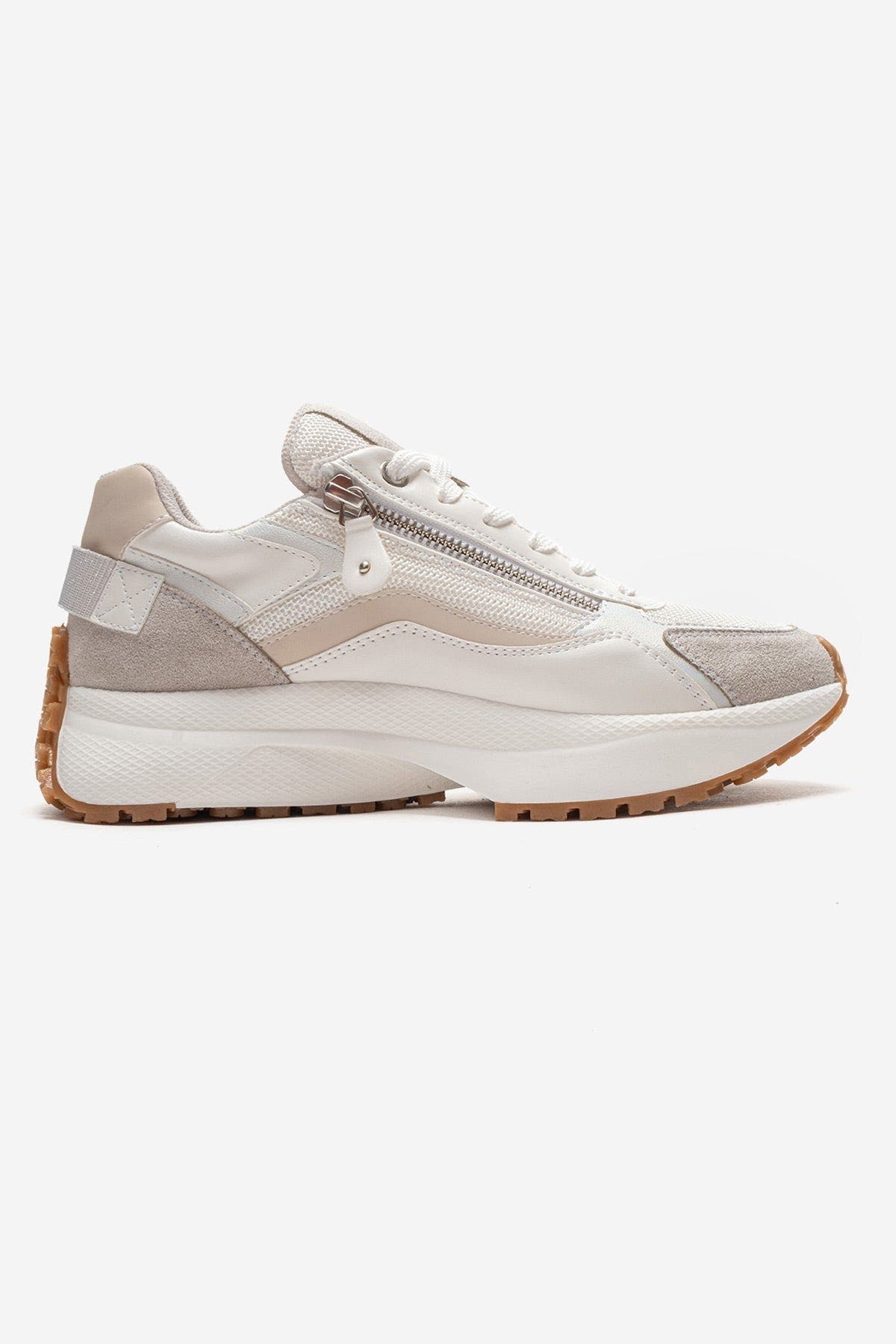 Rocca Zip Sneaker, Alternate, color, White
