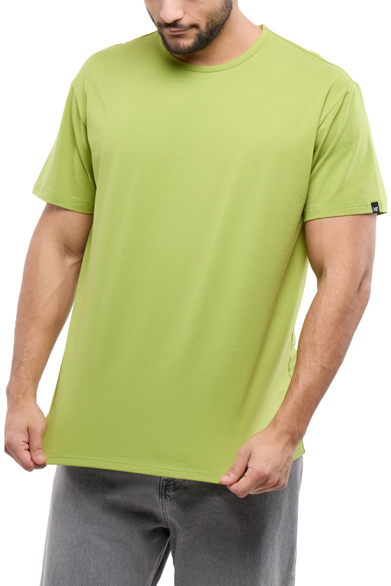 Flex Crewneck T-Shirt, Alternate, color, MOSS