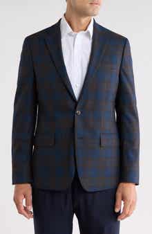 Slim Fit Plaid Sport Coat