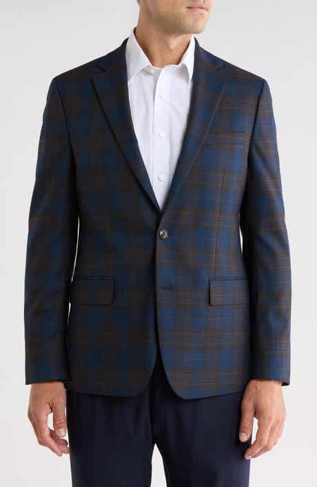 Slim Fit Plaid Sport Coat
