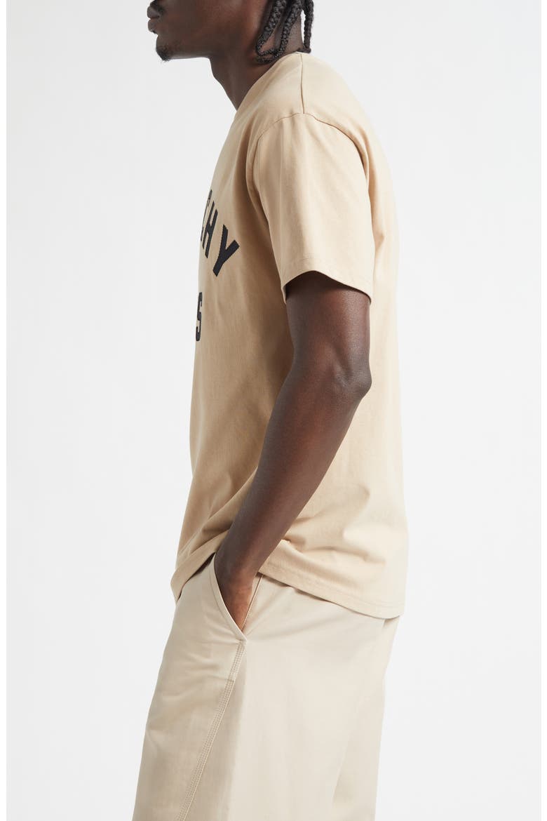 Regular Fit Logo Patch T-Shirt, Alternate, color, BEIGE/ BLACK