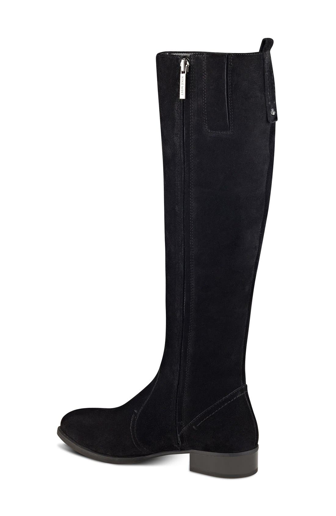 Nine West 'Nicolah' Tall Boot, Alternate, color, 
