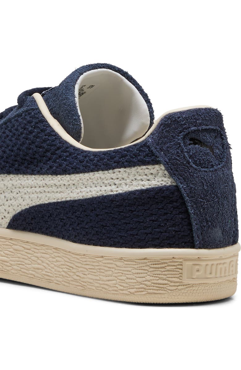 PUMA Suede Crochet Sneaker, Alternate, color, Puma Navy/ Puma White
