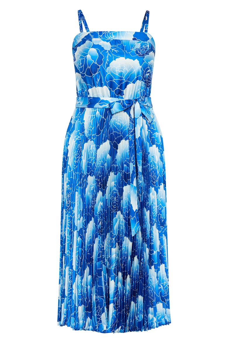 Jayda Print Pleated Sundress, Alternate, color, SOFT BEAUTY