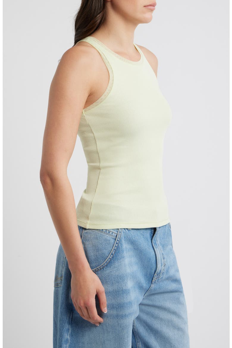 Eplie Stretch Cotton Rib Tank, Alternate, color, CUCUMBER