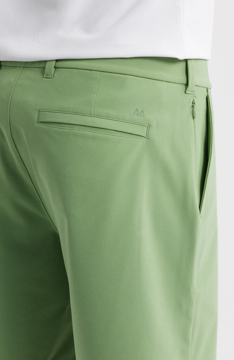 Mizzen+Main Helmsman Flat Front Performance Golf Shorts, Alternate, color, Leaf