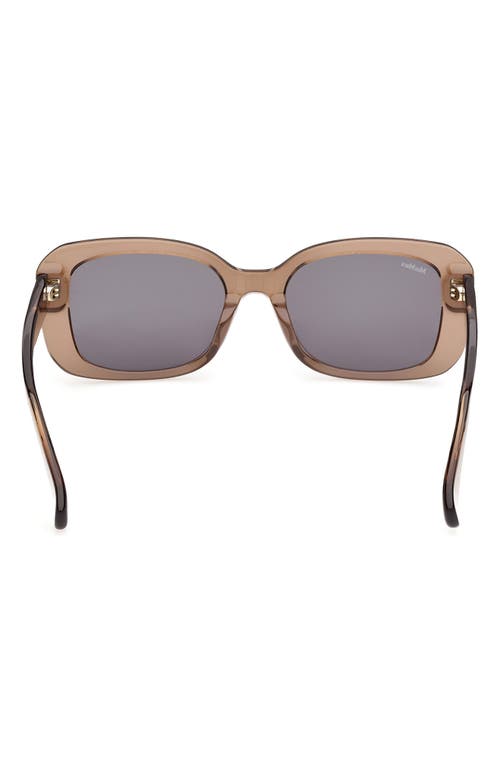 Max Mara 54mm Rectangular Sunglasses In Brown