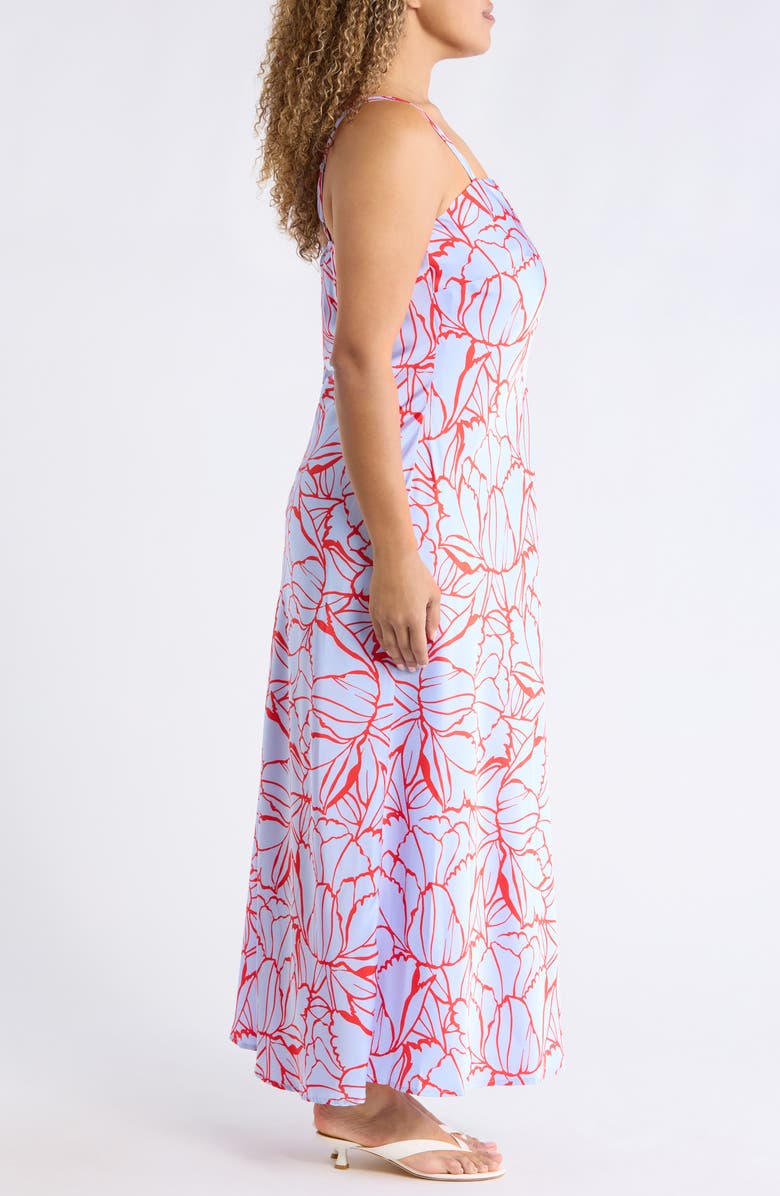 SUGARLIPS Cerys Floral Print Sleeveless Maxi Dress, Alternate, color, Lavender-Mul