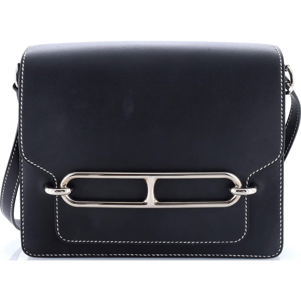 Pre-owned Hermes Hermes Roulis Bag Sombrero 23 In Black