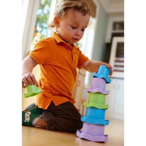Green Toys Green Toy My First Stacking Cups In Green