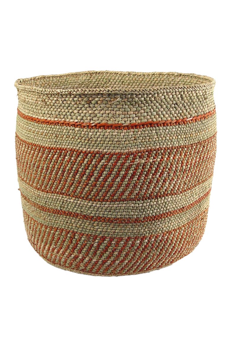 Auburn Stripe Iringa Basket, Main, color, Auburn Stripe