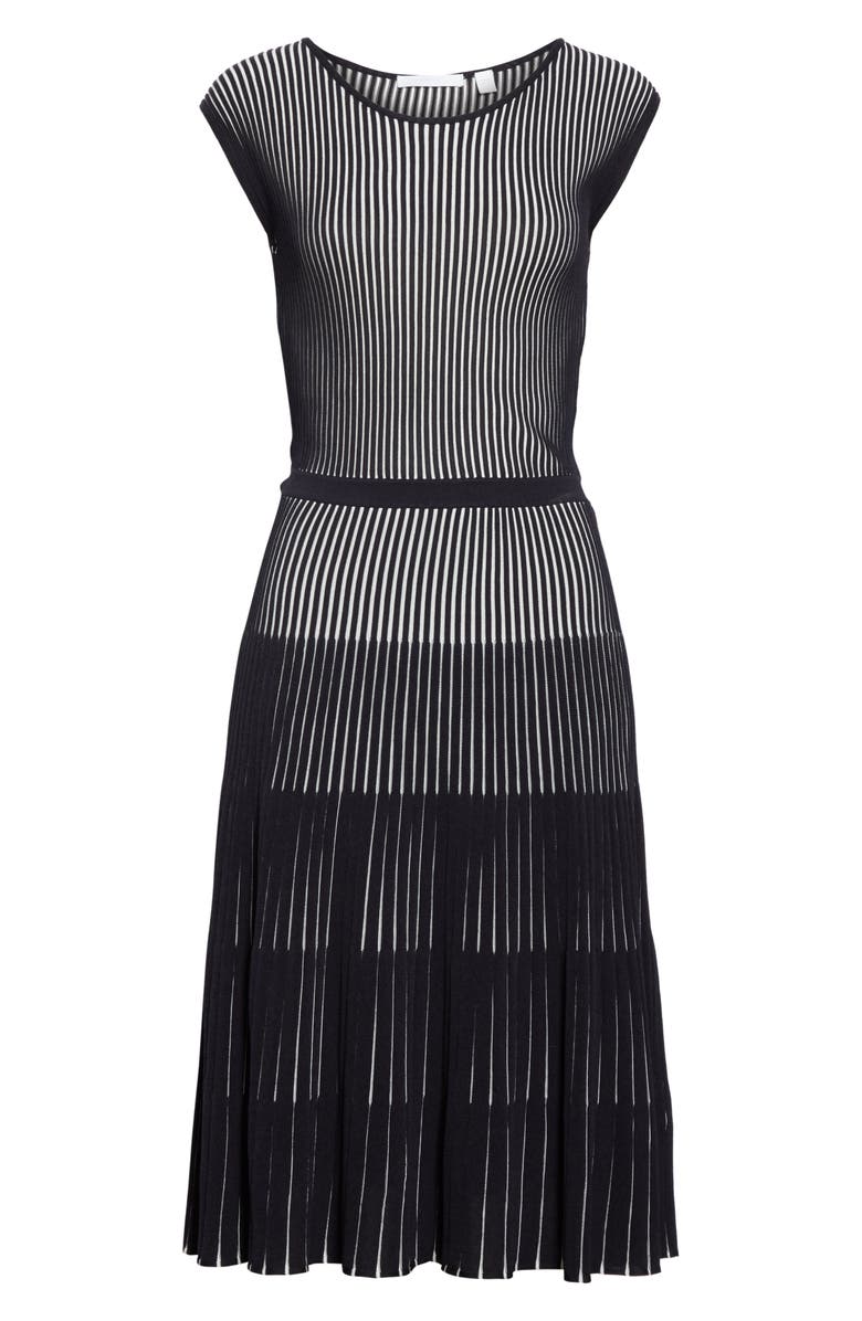 BOSS Franca Fit & Flare Dress, Alternate, color, 