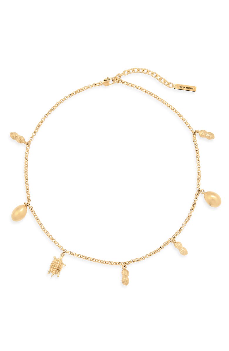 Givenchy Lucky Charms Necklace, Main, color, Golden Yellow