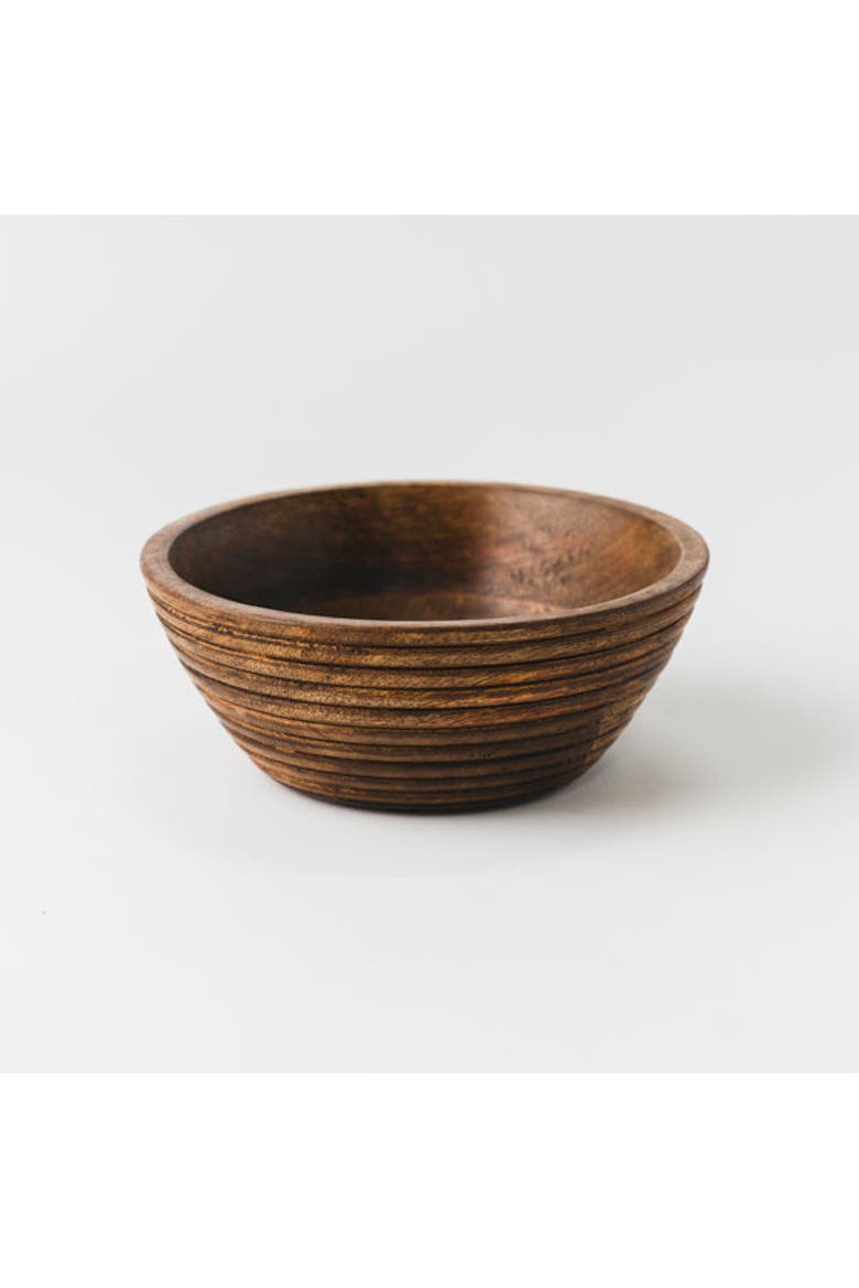 Cascade Handcarved Mangowood Nested Bowls, Alternate, color, Natural