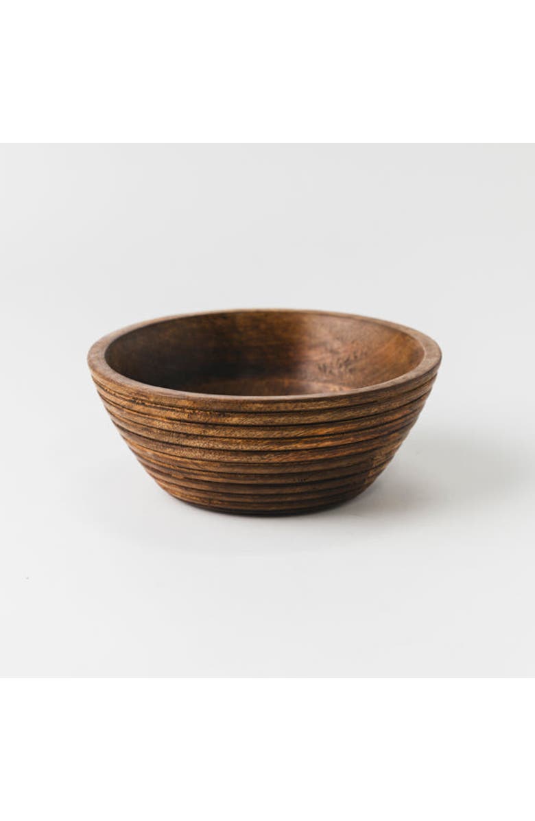 Mela Artisans Cascade Handcarved Mangowood Nested Bowls, Alternate, color, Natural