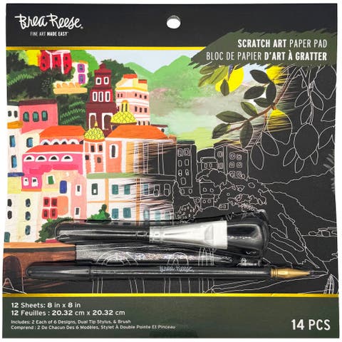 Scratch Art Paper Pad 6 Designs