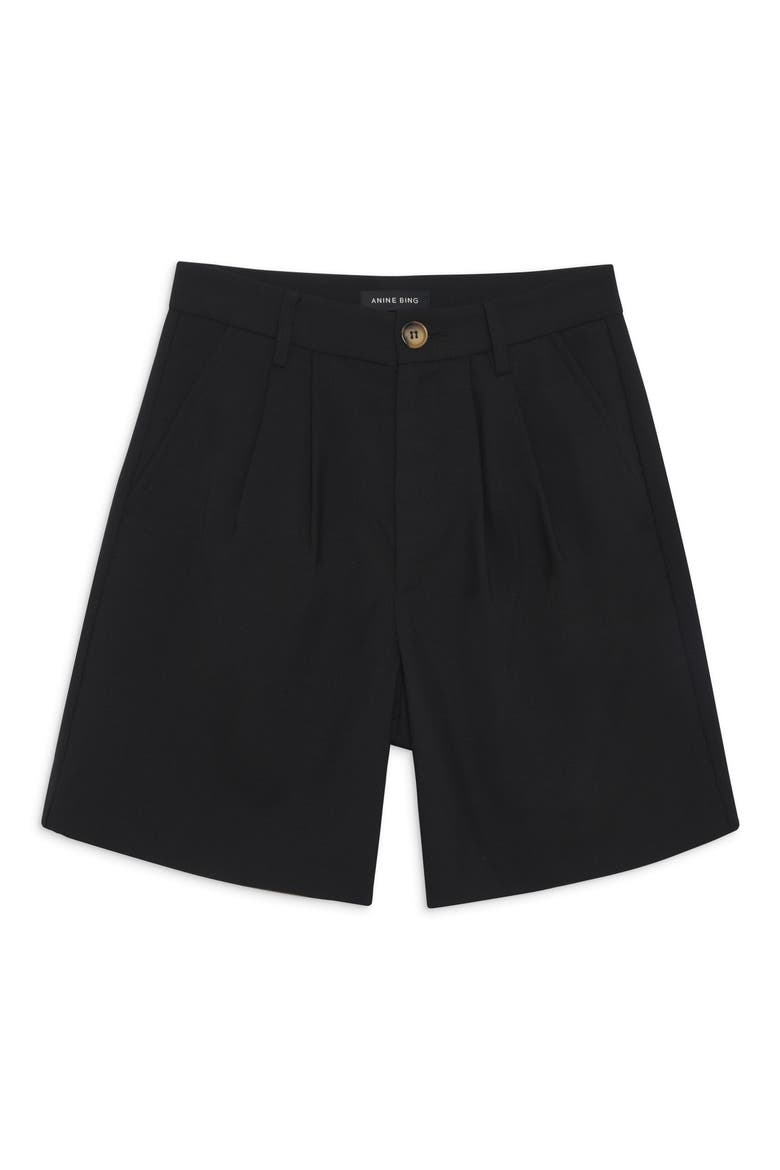 Carrie Tailored Shorts, Alternate, color, BLACK