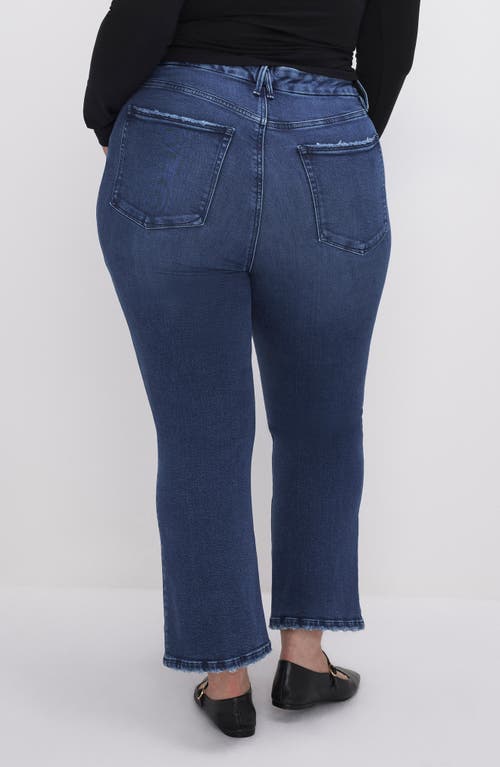 Good American Good Leg Crop Mini Bootcut Jeans In Indigo625